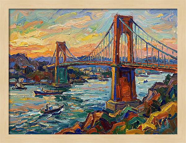Golden Hour Over The Bridge