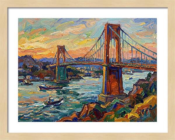 Golden Hour Over The Bridge
