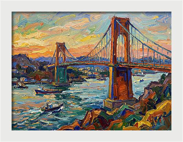 Golden Hour Over The Bridge