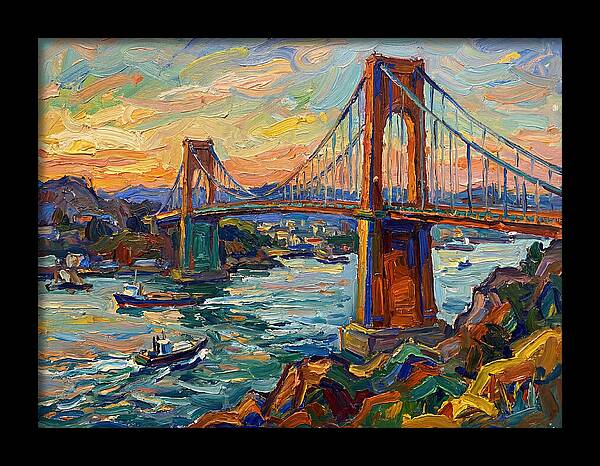 Golden Hour Over The Bridge