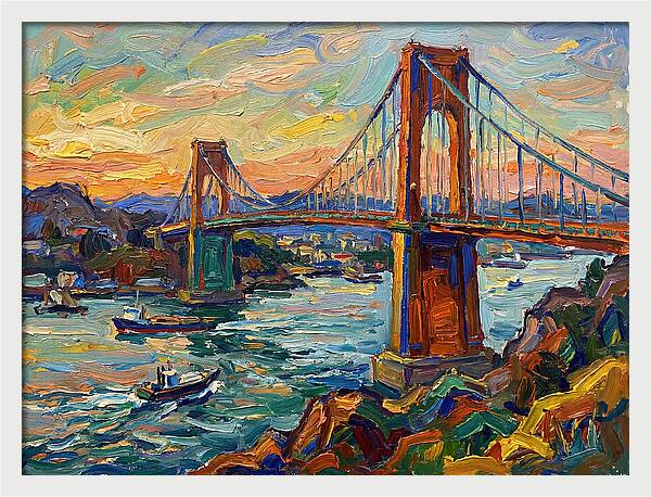 Golden Hour Over The Bridge
