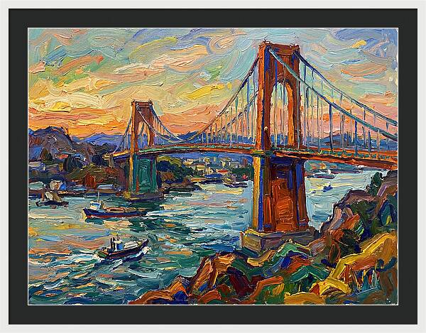 Golden Hour Over The Bridge