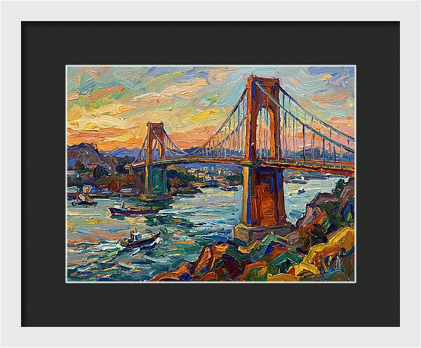 Golden Hour Over The Bridge
