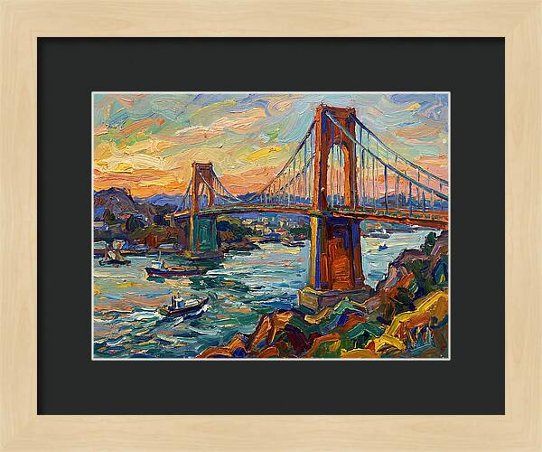 Golden Hour Over The Bridge