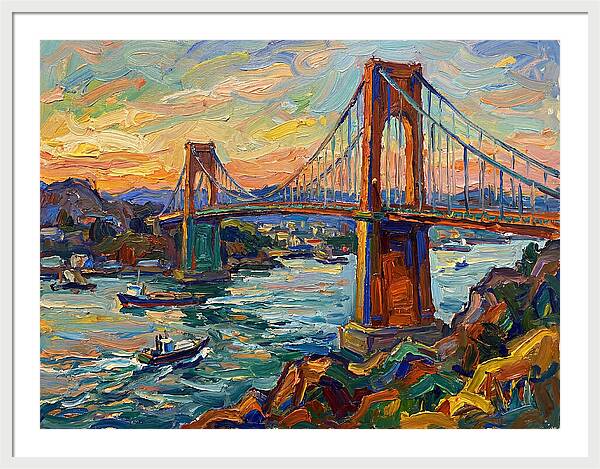Golden Hour Over The Bridge