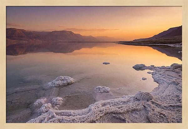 Golden Hour Over The Dead Sea