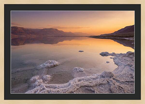 Golden Hour Over The Dead Sea