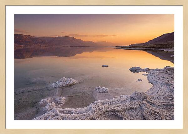 Golden Hour Over The Dead Sea