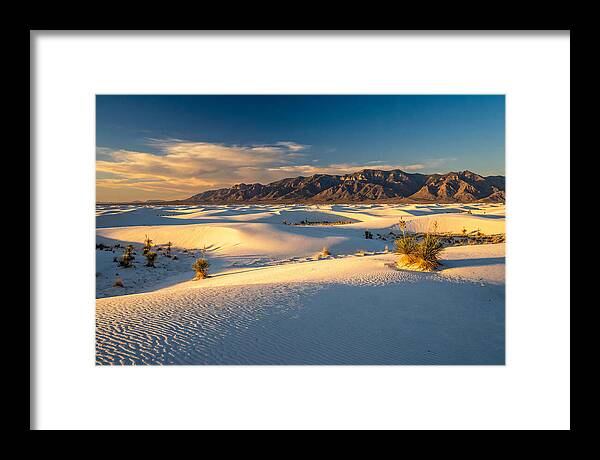 Golden Hour Over White Sands