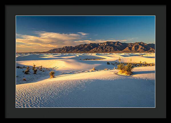 Golden Hour Over White Sands