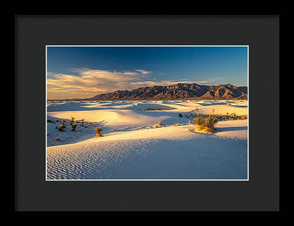 Golden Hour Over White Sands
