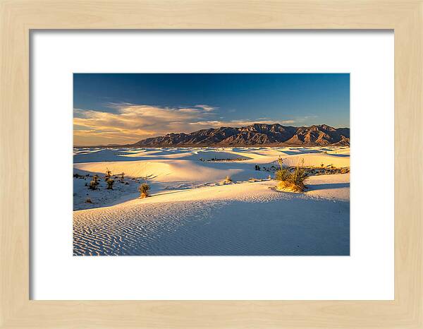 Golden Hour Over White Sands