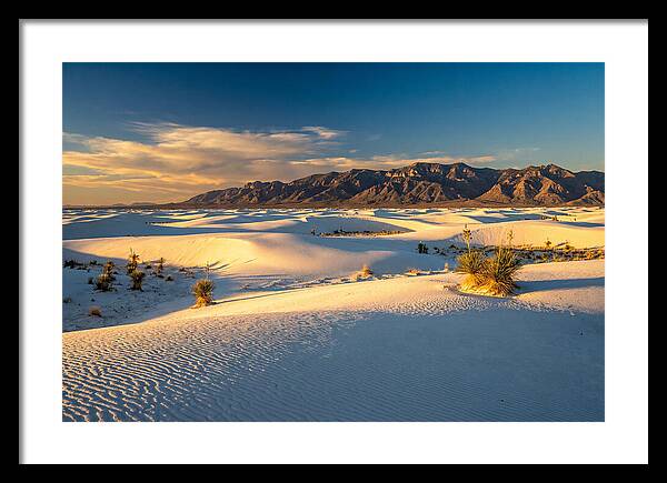 Golden Hour Over White Sands
