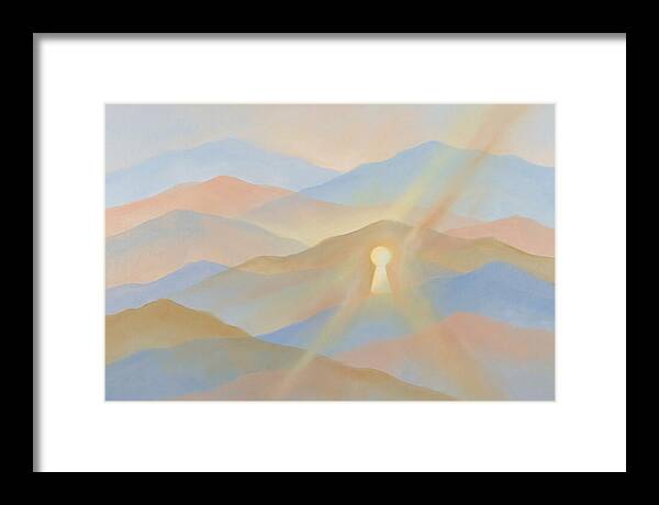 Golden Light Rays Through Keyhole