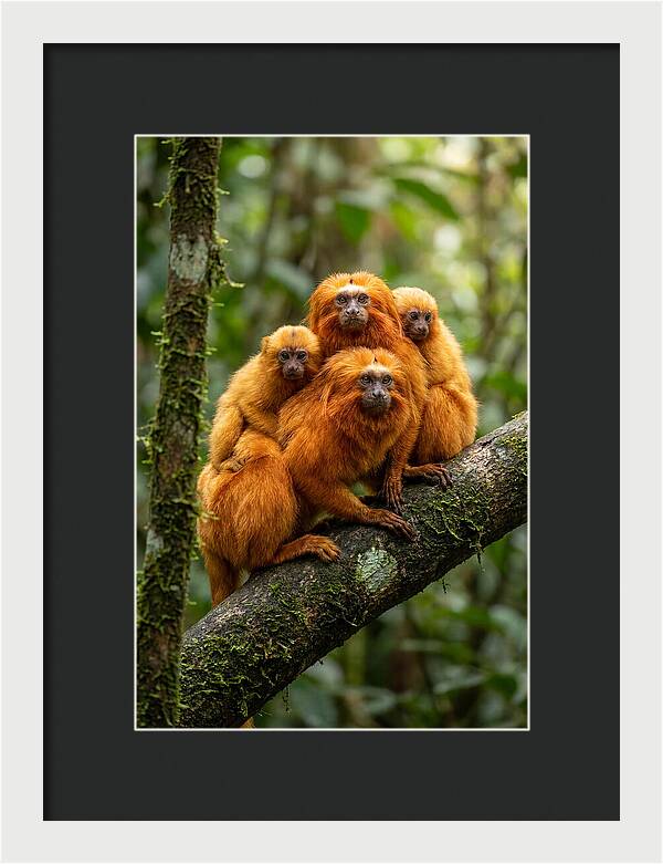 Golden Lion Tamarin Family