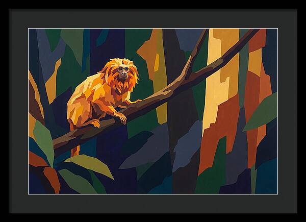 Golden Lion Tamarin In The Forest