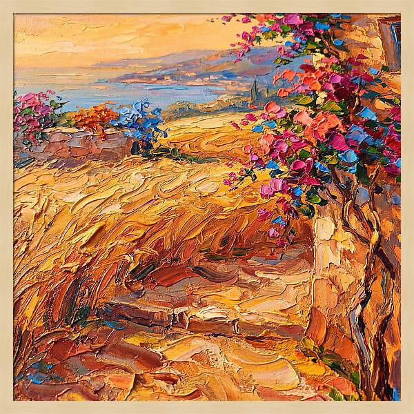Golden Mediterranean Landscape
