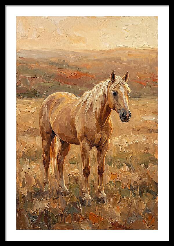 Golden Palomino In Evening Light