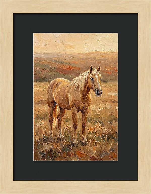 Golden Palomino In Evening Light