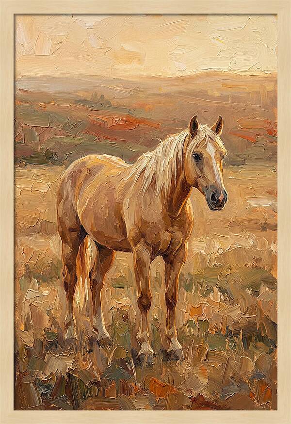 Golden Palomino In Evening Light