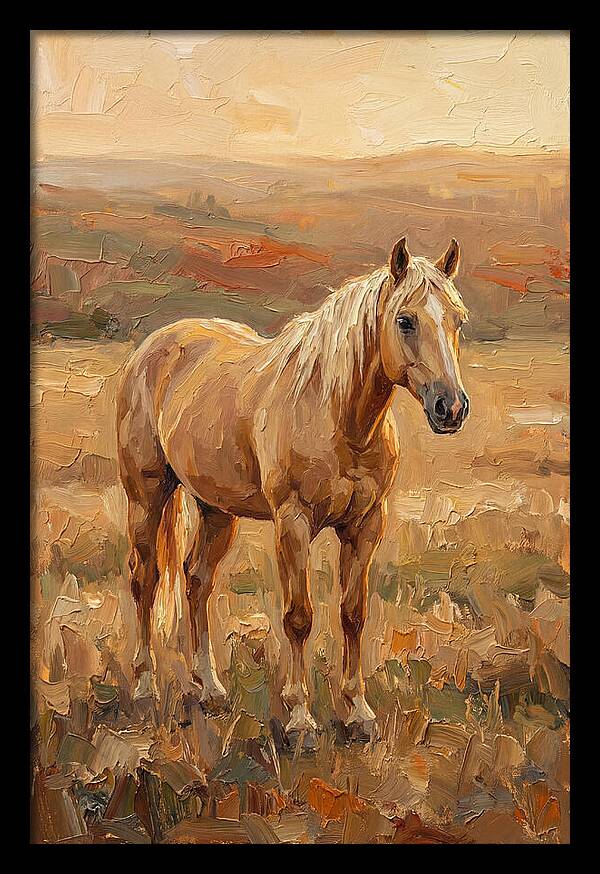 Golden Palomino In Evening Light