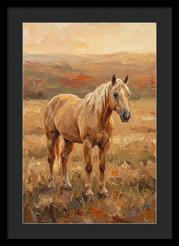 Golden Palomino In Evening Light