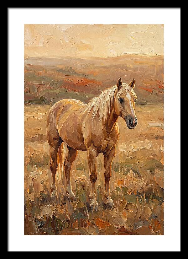 Golden Palomino In Evening Light