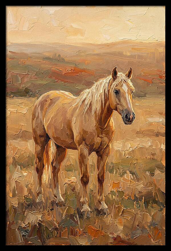 Golden Palomino In Evening Light