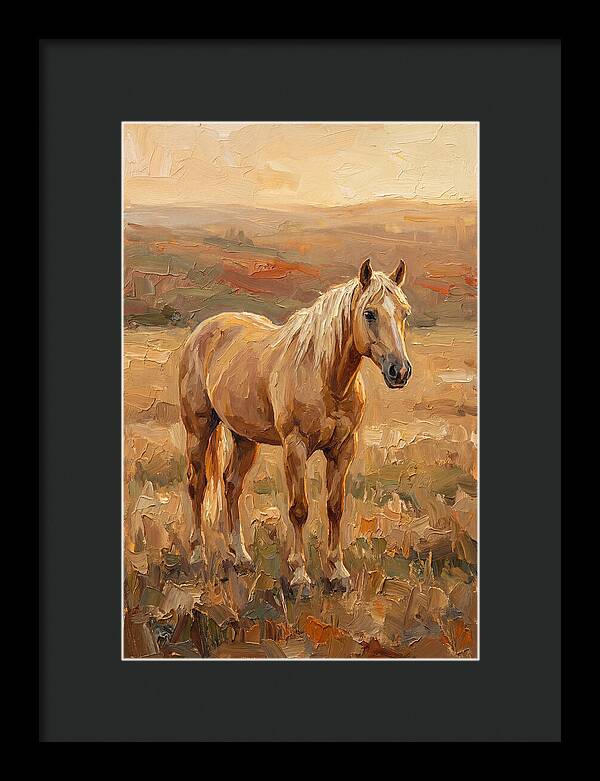 Golden Palomino In Evening Light