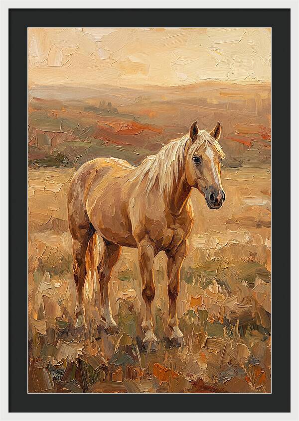 Golden Palomino In Evening Light