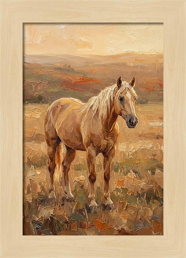 Golden Palomino In Evening Light