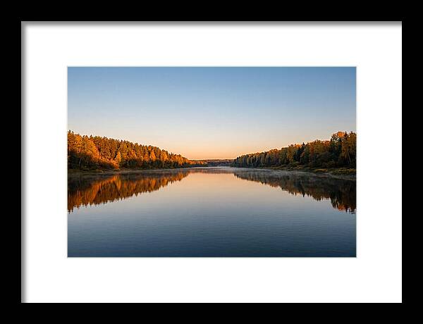 Golden Reflections On Water