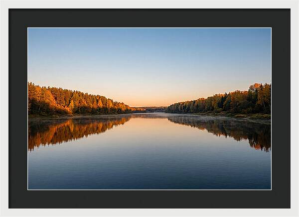 Golden Reflections On Water
