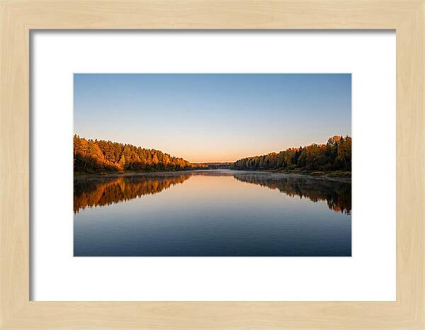 Golden Reflections On Water