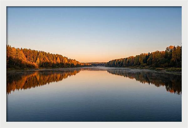 Golden Reflections On Water