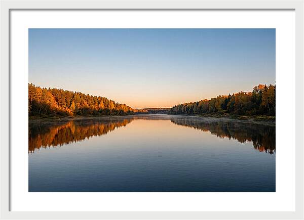Golden Reflections On Water