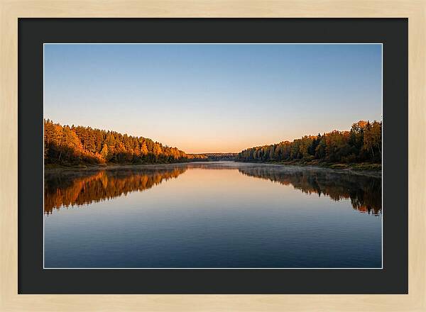 Golden Reflections On Water