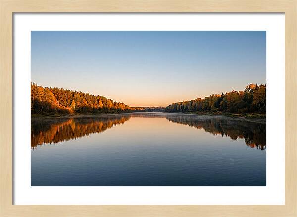 Golden Reflections On Water