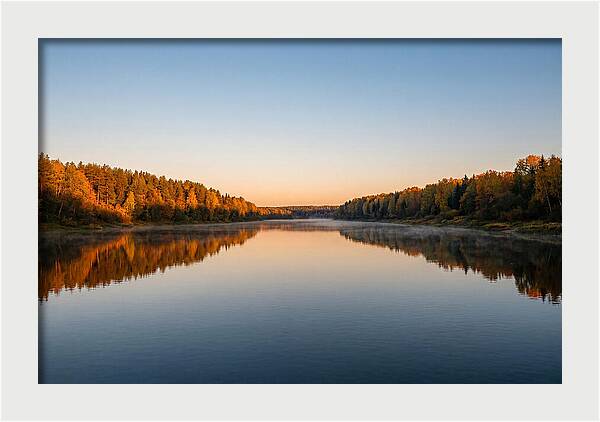 Golden Reflections On Water