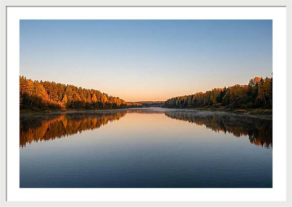 Golden Reflections On Water