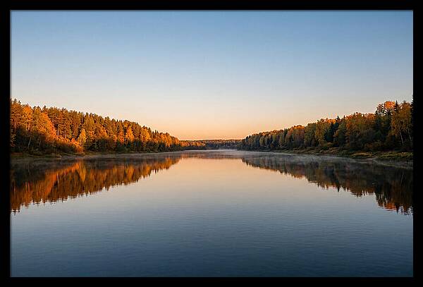 Golden Reflections On Water