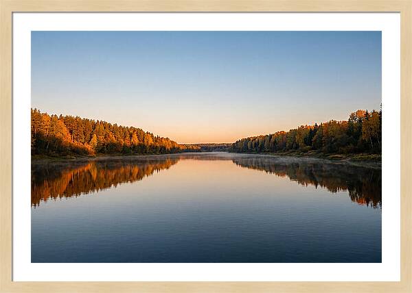 Golden Reflections On Water