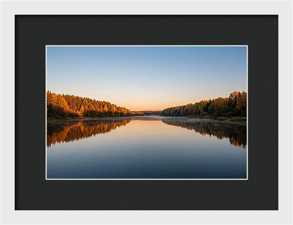 Golden Reflections On Water