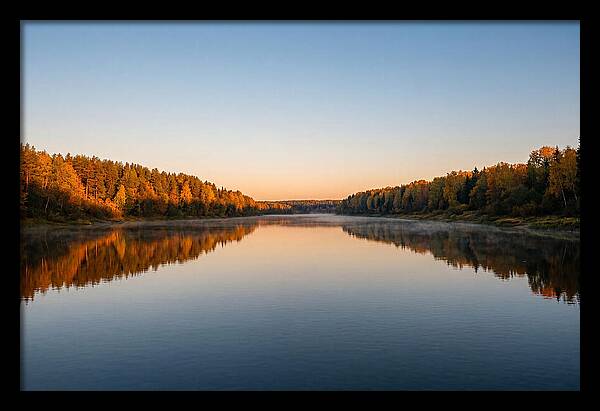 Golden Reflections On Water