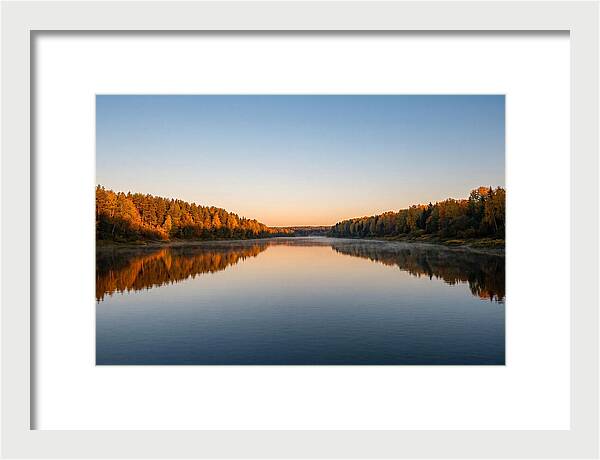 Golden Reflections On Water