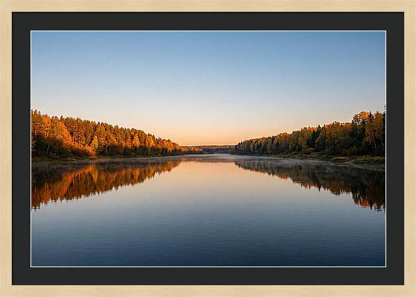 Golden Reflections On Water