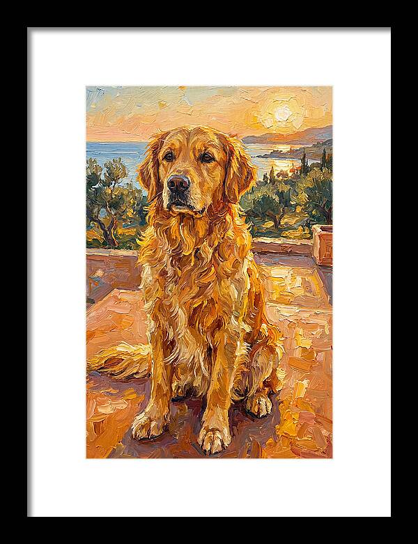 Golden Retriever By The Sea