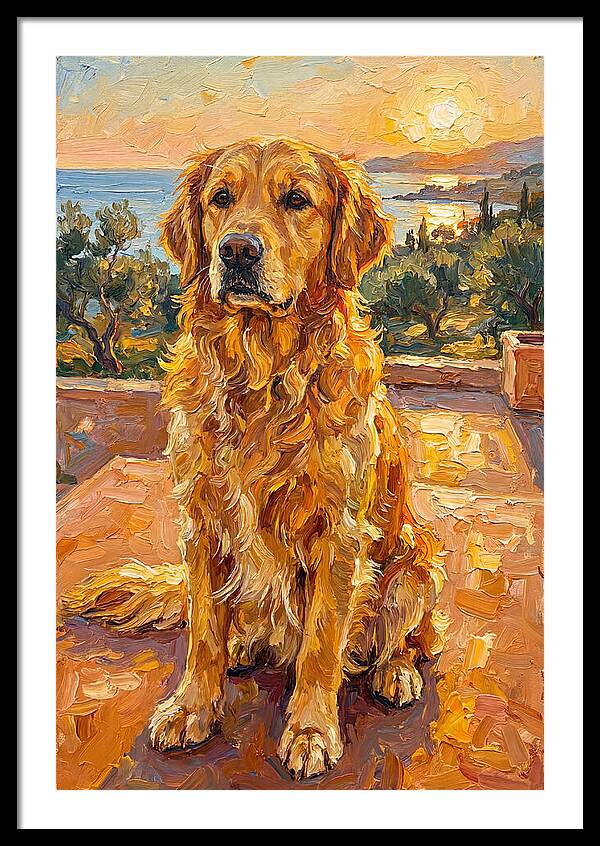 Golden Retriever By The Sea