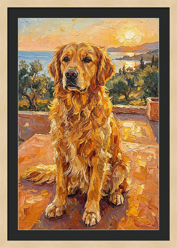 Golden Retriever By The Sea