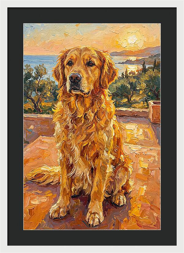 Golden Retriever By The Sea